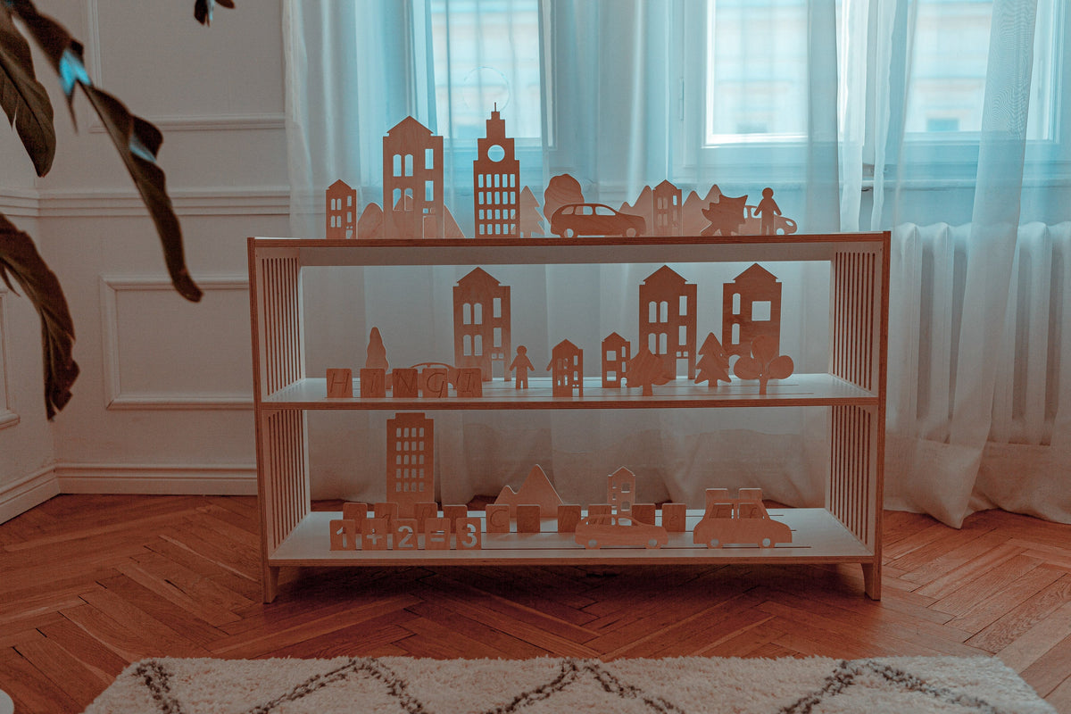 HINGI Stori Worlds - TREES | Wooden Toy | Montessori Toy | Creative Toy | Little world shelf