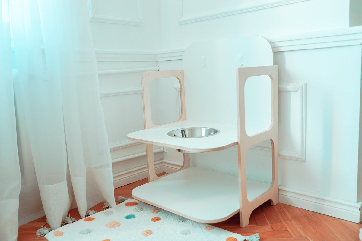 Montessori self-care station | HINGI Tara | Montessori Washbasin | Toddler shelf